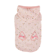 PINKAHOLIC Футболка с капюшоном для собак "Fiorella", розовая, M (Южная Корея)!