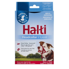 COA Недоуздок для собак "HALTI Headcollar", Size 2, красный, 35-48см (Великобритания)