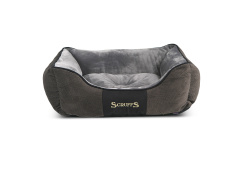 SCRUFFS Лежак для животных с бортиками "Chester", графит, 50х40х13см (Великобритания)