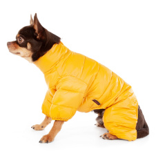PUPPIA Комбинезон для собак, сверхлегкий "Jumpesuit А", оранжевый, S (Южная Корея)