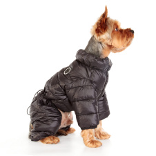 PUPPIA Комбинезон для собак, сверхлегкий "Jumpesuit B", черный, M (Южная Корея)