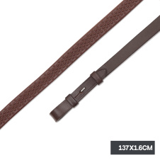 SHIRES Повод для лошади "Soft Rubber", 138х1.6 см, коричневый (Великобритания)