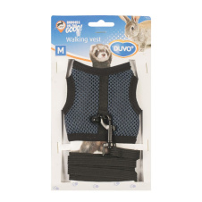 DUVO+ Шлейка для грызунов "Walking Vest", синяя, М (Бельгия)