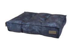 SCRUFFS Матрас для собак "Kensington", экозамша, синий, 80x60x15см (Великобритания)