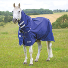 SHIRES TEMPEST Попона прогулочная для лошади с отстегным капором "Original Lite", 600D, 0g, 135, син