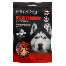 ELITEDOG INSTINCT TREATS Лакомство для собак "Говяжий язык", 50гр