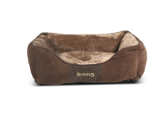 SCRUFFS Лежак для животных с бортиками "Chester", шоколад, 60х50х13см (Великобритания)