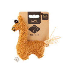 D&D Игрушка для кошек мягкая "Loki", коричневая, 10х2.5х13см (Нидерланды)