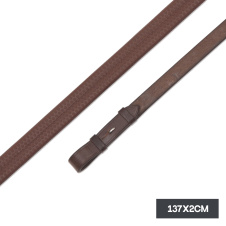 SHIRES GARA Повод для лошади "Insert Rubber", 138х2 см, коричневый (Великобритания)
