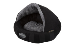 TRAMPS Лежак для кошек с крышей "Aristocat Dome Bed", черный, 45х45х30см (Великобритания)