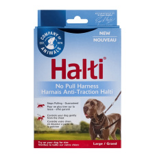 COA Шлейка для собак препятствующая натяжению "HALTI No Pull", черная, 46-62см (Великобритания)