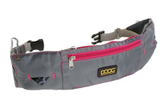 DOOG Сумка на пояс "Maxi", серо - розовая, 42х10х1,5см (Австралия)