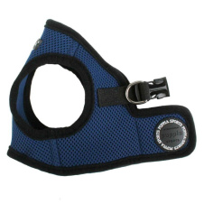 PUPPIA Шлейка для собак "Soft Vest", синяя с чёрной окантовкой, XL (Южная Корея)