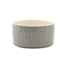 SCRUFFS Миска керамическая для собак "Classic Water", серая, 20х20х10.5см, 2200мл (Великобритания)