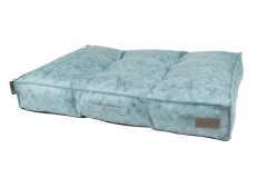 SCRUFFS Матрас для собак "Knightsbridge", экокожа, бирюзовый, 100х70х15см (Великобритания)