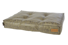 SCRUFFS Матрас для собак "Knightsbridge", экокожа, оливковый, 100х70х15см (Великобритания)