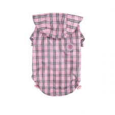 PINKAHOLIC Дождевик для собак "Victorian", розовый в клетку, L (Южная Корея!