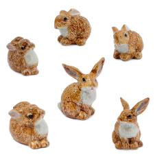 KLIMA Кролик с белой грудкой, коричневый, 2-4см (Франция)