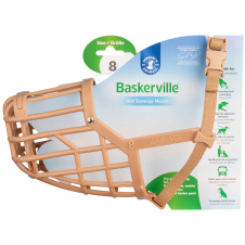 COA Намордник для собак "Baskerville Classic Muzzle", Size 8, ТПР, 7.5х32см (Великобритания)