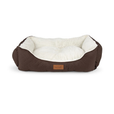 SCRUFFS Лежанка для животных с бортиками "Wilton", коричневая, 75х60х18см (Великобритания)