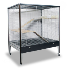 MONTANA Cages Клетка для грызунов "Happy Home 99 A", Antik-Platinum, 99х71х115см (Германия)!
