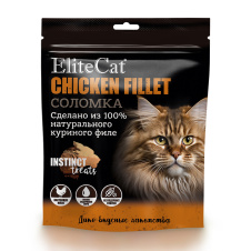 ELITECAT INSTINCT TREATS Лакомство для кошек "Куриное филе", кусочки, 50гр х 3шт (до 16.10.2026)