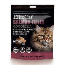 ELITECAT INSTINCT TREATS Лакомство для кошек "Филе лосося", соломка, 50гр х 3шт (до 16.10.2026)