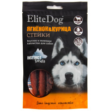ELITEDOG INSTINCT TREATS Лакомство для собак "Стейки из ягненка и курицы", 100гр