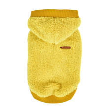 PUPPIA Толстовка для собак с капюшоном "Willa", горчичный, XL, 34.5см (Южная Корея)!