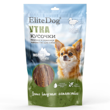 ELITEDOG Лакомство для собак "Утиное филе", ломтики, 80гр (до 17.10.2026)
