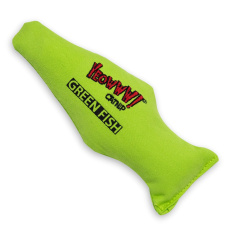 ROSEWOOD Игрушка для кошек мягкая с кошачьей мятой "Рыба YEOWWW", зелёная, 18х7.5х2.5см!