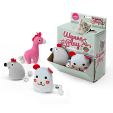 EBI Игрушка для кошек мягкая "Зверята", в ассортименте, 8х6см (Нидерланды)