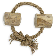 Кофейное Дерево (Coffee Wood) Игрушка для собак "Веревочное кольцо с бочонками", 15см, M (Вьетнам)