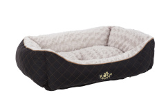 SCRUFFS Лежак для животных с бортиками "Wilton", черный, 75х60х18см (Великобритания)