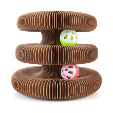 SkyRus Игрушка-когтеточка для кошек из гофрокартона "Organic Ball", большая, 32х32х17см
