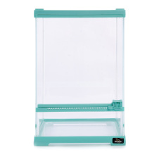 MCLANZOO Террариум стеклянный c одной дверцей, бирюзовый, 20х20хН30см 