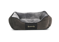 SCRUFFS Лежак для животных с бортиками "Chester", графит, 60х50х13см (Великобритания)