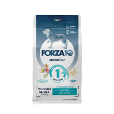 FORZA10 MONODIET Adult Medium Корм сух.рыба/рис д/собак средних пород,склонных к аллергии 1,5кг
