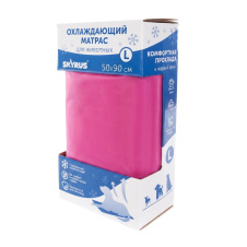 SkyRus Матрас для животных охлаждающий "Cooling Mat", розовый, 50х90см