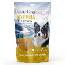 ELITEDOG Лакомство для собак "Нарезка из курицы", полоски, 80гр (до 17.10.2026)