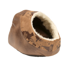 DUVO+ Лежак - домик для кошек "Cuddy Cave Explorer", коричневый, 45х35х35см (Бельгия)!
