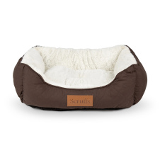 SCRUFFS Лежанка для животных с бортиками "Wilton", коричневая, 50х40х15см (Великобритания)