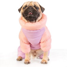 PUPPIA Комбинезон для собак утеплённый "Ultra Light Pastel", розово-сиреневый, XXL (Южная Корея)