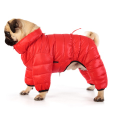 PUPPIA Комбинезон для собак, сверхлегкий "Jumpesuit B", красный, M (Южная Корея)