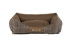 SCRUFFS Лежак для животных с бортиками "Windsor", коричневый, 50х40х14см (Великобритания)!