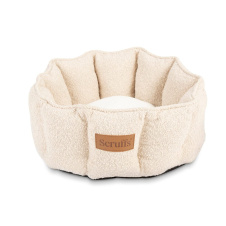 SCRUFFS Лежанка для животных с бортиками "Boucle", бежевая, 45см (Великобритания)