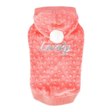 PINKAHOLIC Толстовка для собак с капюшоном "Polina", розовая, S (Южная Корея)!