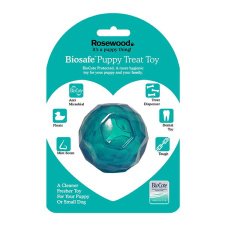 ROSEWOOD BioSafe Игрушка мяч д/лакомств цвет голубой д/собак 7см (Великобритания)!