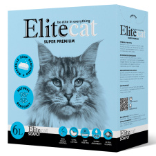 ELITECAT Наполнитель комкующийся с ароматом изысканного мыла "Soaply", 6л / 5.1кг