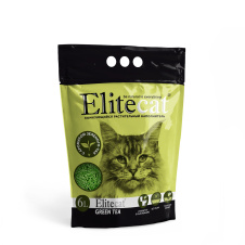ELITECAT Наполнитель комкующийся, растительный "Tofu Green Tea", 6л / 2.7кг